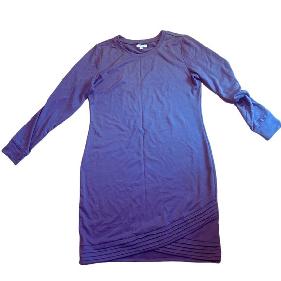 Maurice's Medium Soft Rich Purple Fitted Sweater Dress - Picture 2 of 5